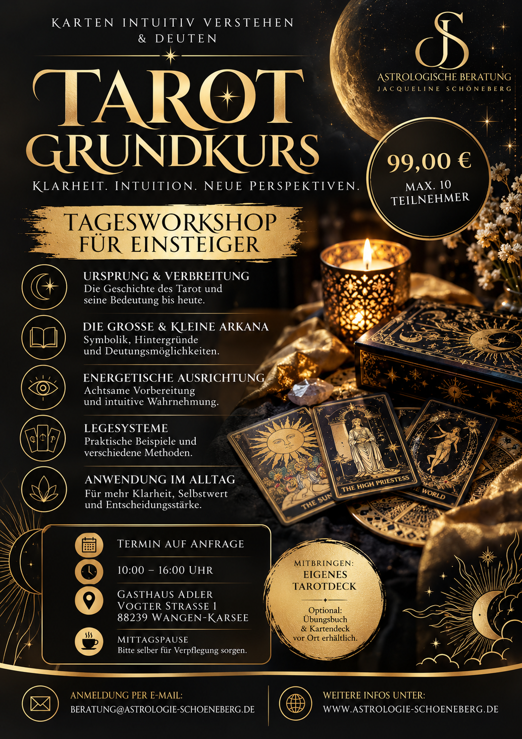 Kursmotiv für den Grundkurs Tarot