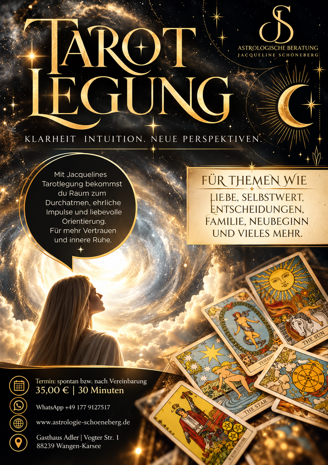 Tarotlegung mit Jacqueline im Gasthaus Adler