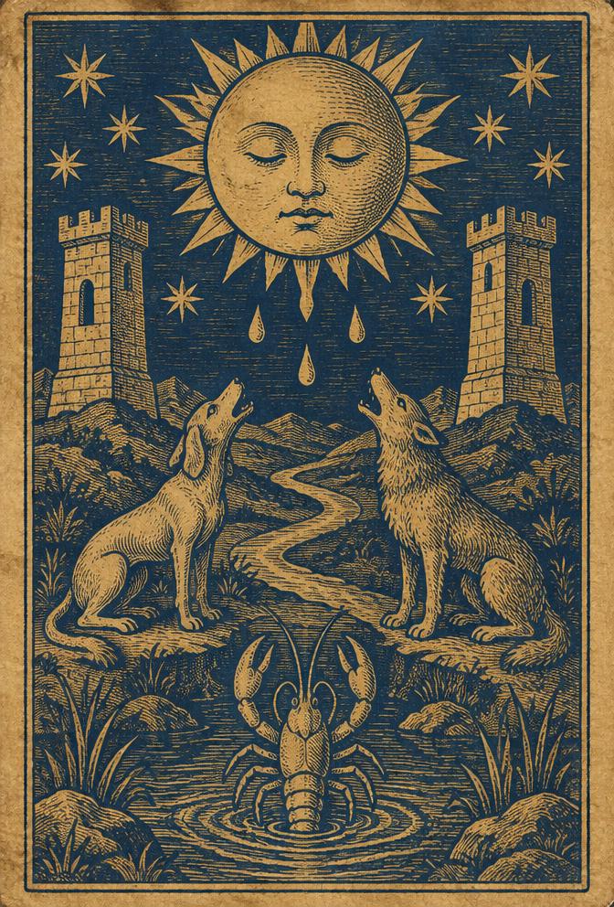Der Mond — Tarotkarte