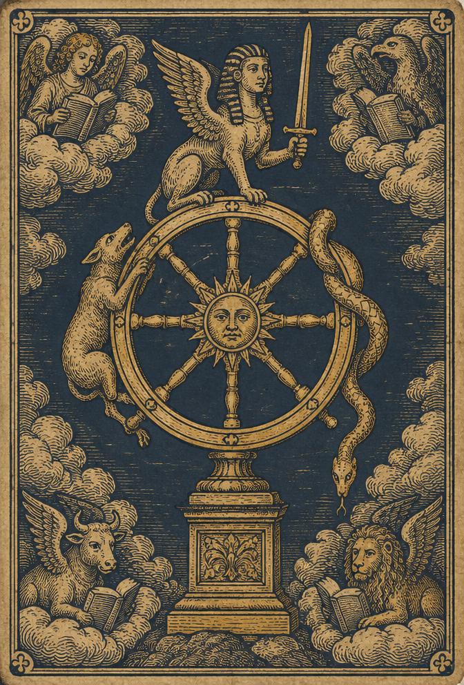 Rad des Schicksals — Tarotkarte