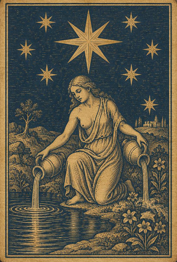 Die Sterne — Tarotkarte
