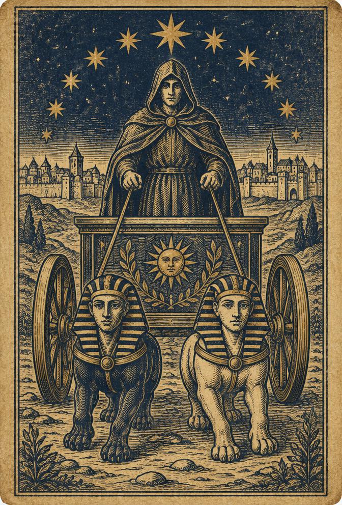Der Wagen — Tarotkarte